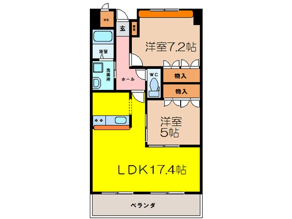 ピュアライヴⅡの物件間取画像